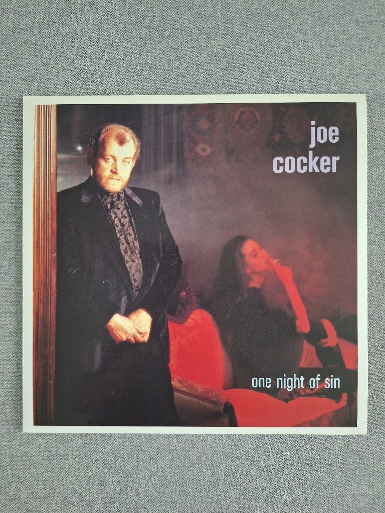 JOE COCKER "One Night of Sin" poprock LP (1989) Topstaat!, LP, Ophalen of Verzenden, Zo goed als nieuw, Poprock