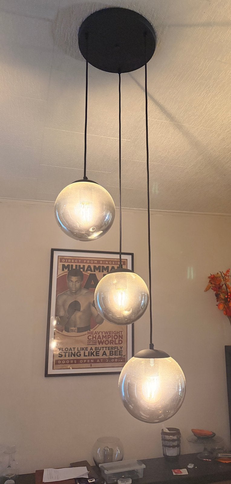Lustres boules, Maison & Meubles, Enlèvement ou Envoi, Comme neuf, Verre