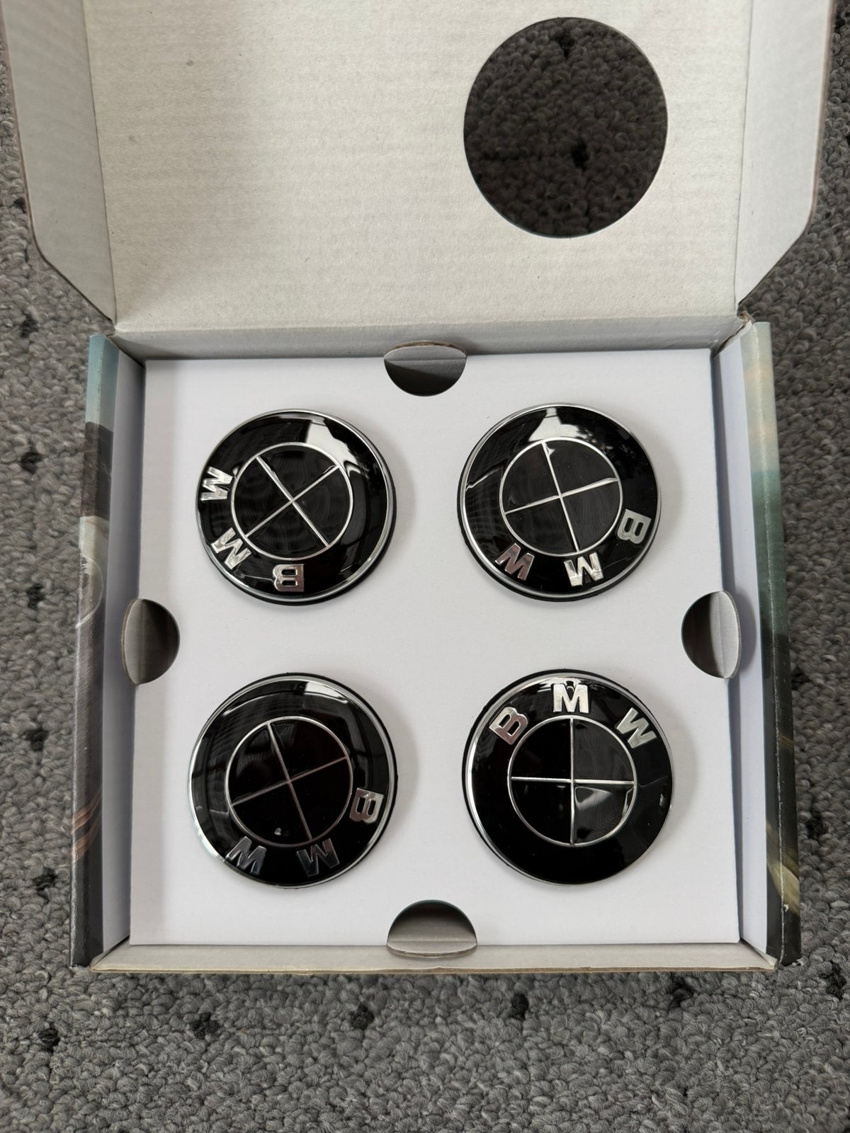 BMW drijvende middenkappen 56/68 mm, Ophalen of Verzenden