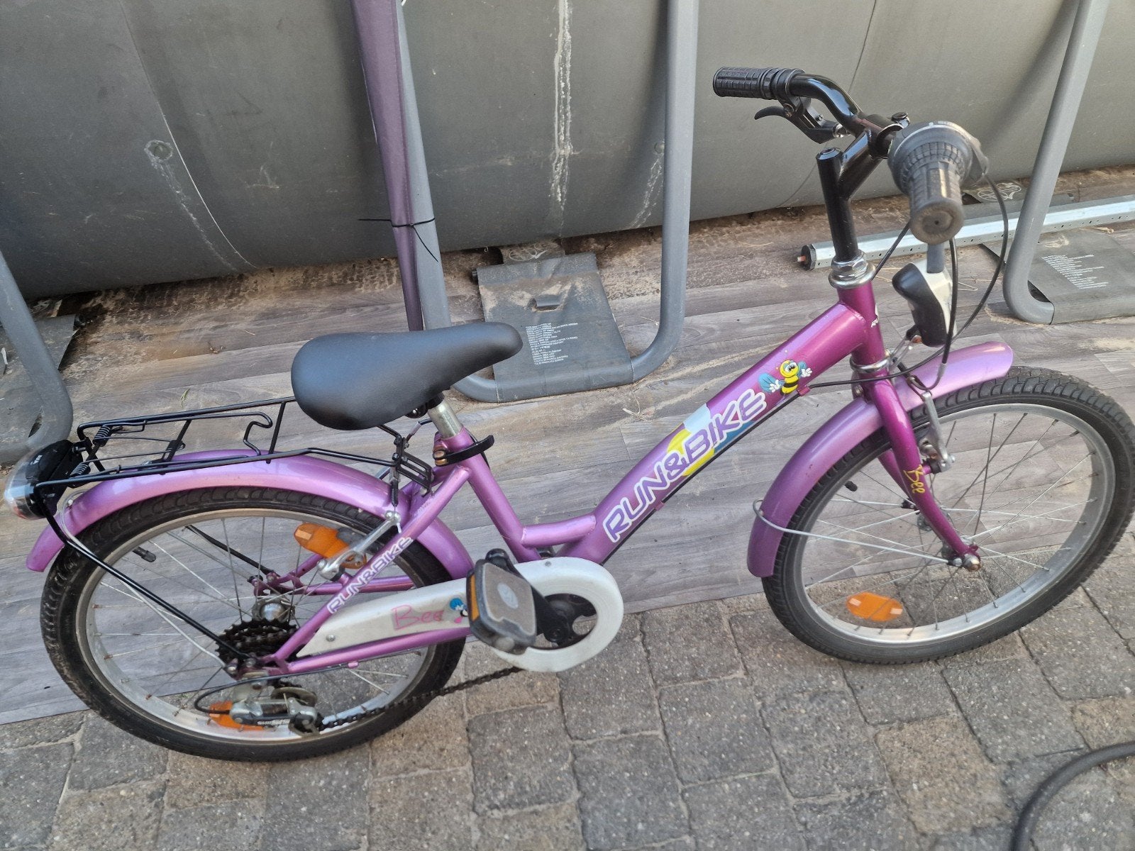 meisjesfiets run en bike 20", Vélos & Vélomoteurs, Vitesses, Frein sur jante, Utilisé, 20 pouces