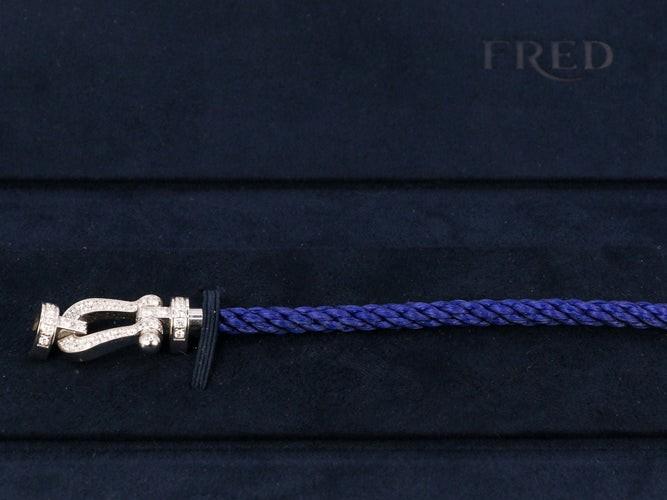 Splinternieuwe FRED Force 10 Bracelet Armband NIEUW MET DOOS, Neuf, Enlèvement ou Envoi, Bleu, Acier