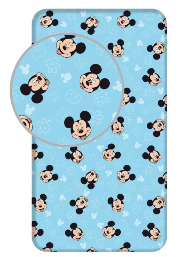 Mickey Mouse Hoeslaken 90x200 cm - Disney - Katoen, Enfants & Bébés, Chambre d'enfant | Linge de lit, Neuf, Drap-housse ou Taie d'oreiller