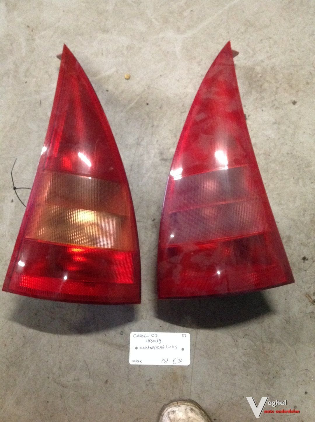 Citroen C3 2002 Wagennr 1800159 Achterlicht Links of Rechts, Autos : Pièces & Accessoires, -, Utilisé, -, -