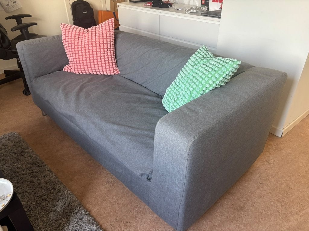 Canapé Ikea gris pour 2, Neuf, Moins de 75 cm, Enlèvement, Bois