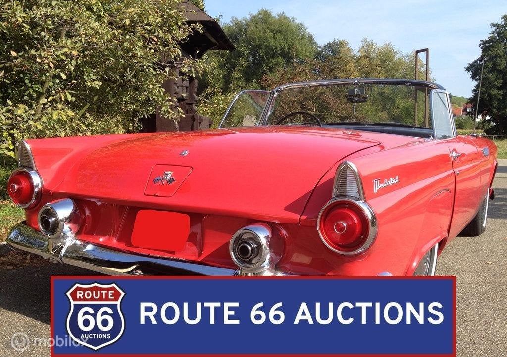 Ford Thunderbird | 1955 | Route 66 Auctions, Autos, Achat, Entreprise, Boîte manuelle, Autre carrosserie