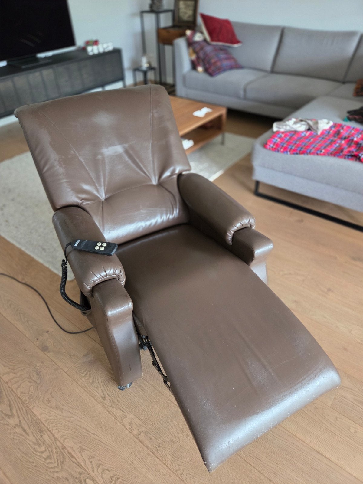 Ergonomische relax- en sta- op zetel, Enlèvement, Comme neuf, Une personne, Cuir