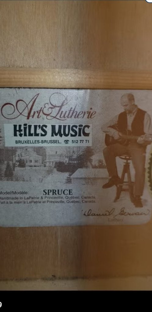 Guitare acoustique Art & Lutherie pour gaucher, Musique & Instruments, Enlèvement, Comme neuf, Guitare Western ou Guitare Folk