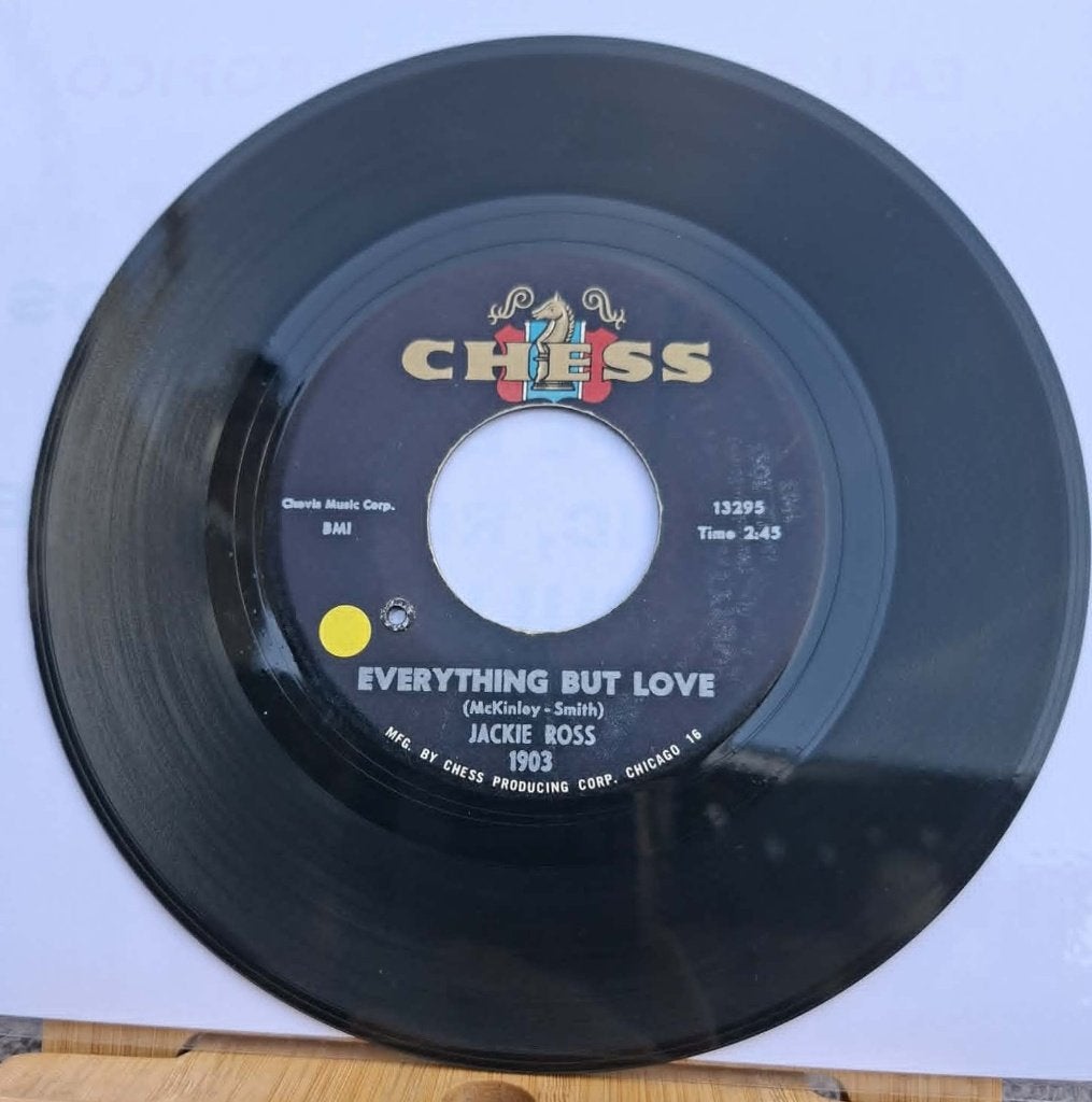 Jackie Ross – Everything But Love / Selfish on, Pressage original, 7 inch, Utilisé, Autres types