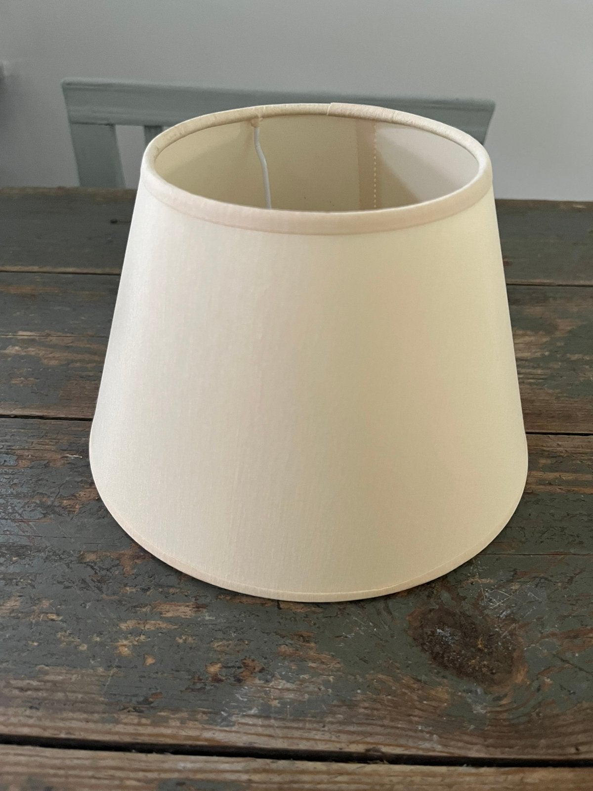 NIEUW STOFFEN LAMPENKAP CRÈMEWIT RON D, Tafellamp, Wit, Rond, Nieuw