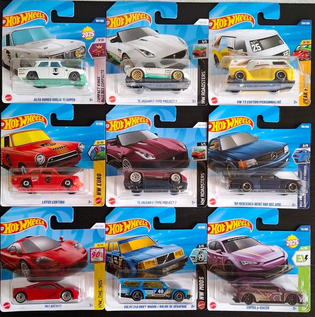 Hot wheels européennes, Comme neuf