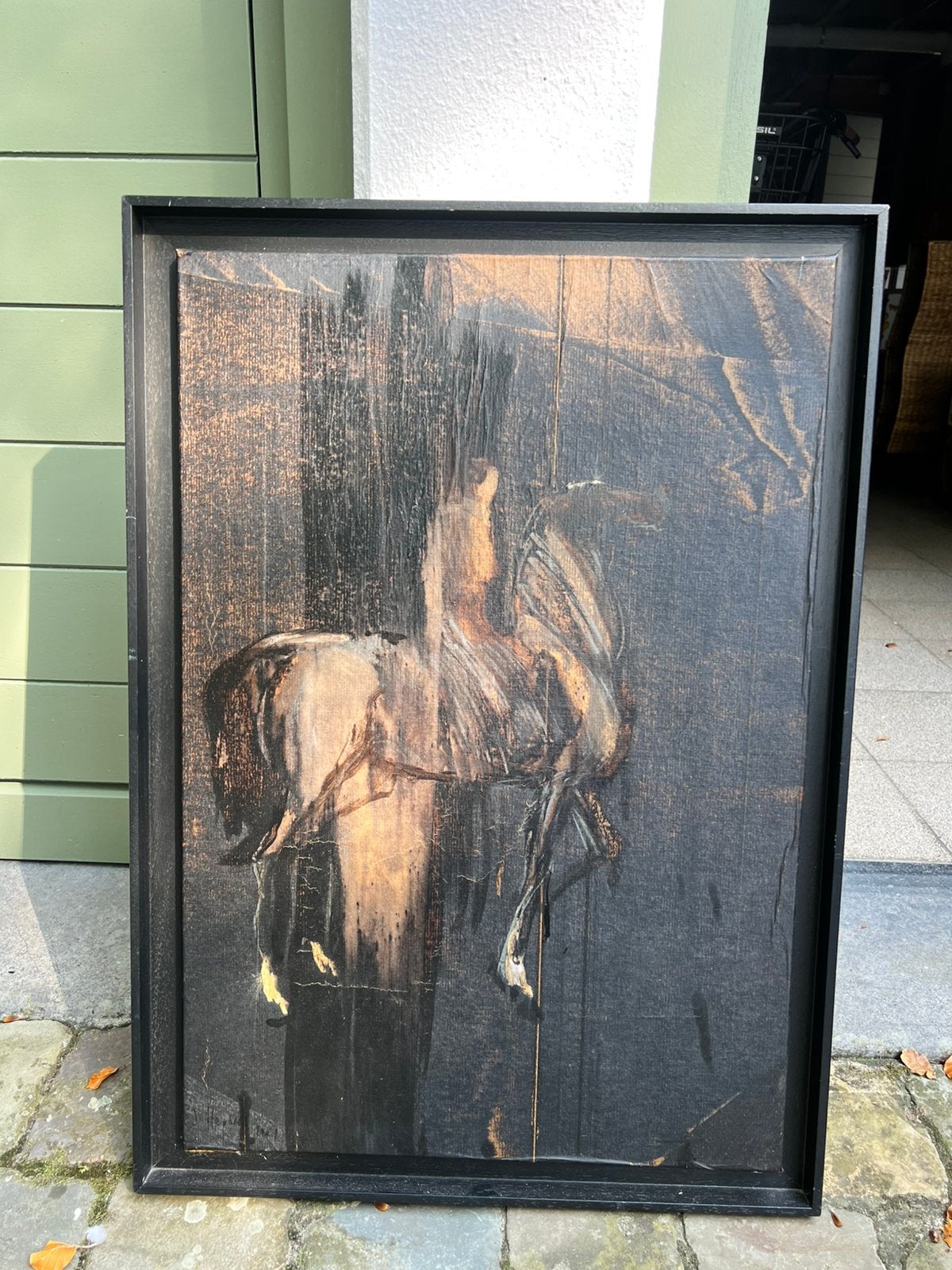 Peinture expressionniste « Cheval », Peinture à l'huile, Signé, Enlèvement, Animaux