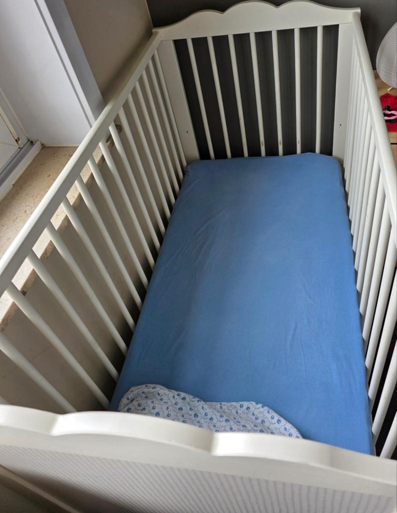 Babybed wit ikea, Ophalen