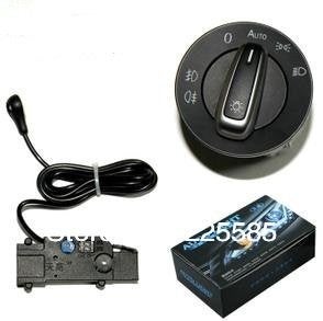 Interrupteur de phare chromé, pour VW Golf Jetta MK5 MK6 GTI