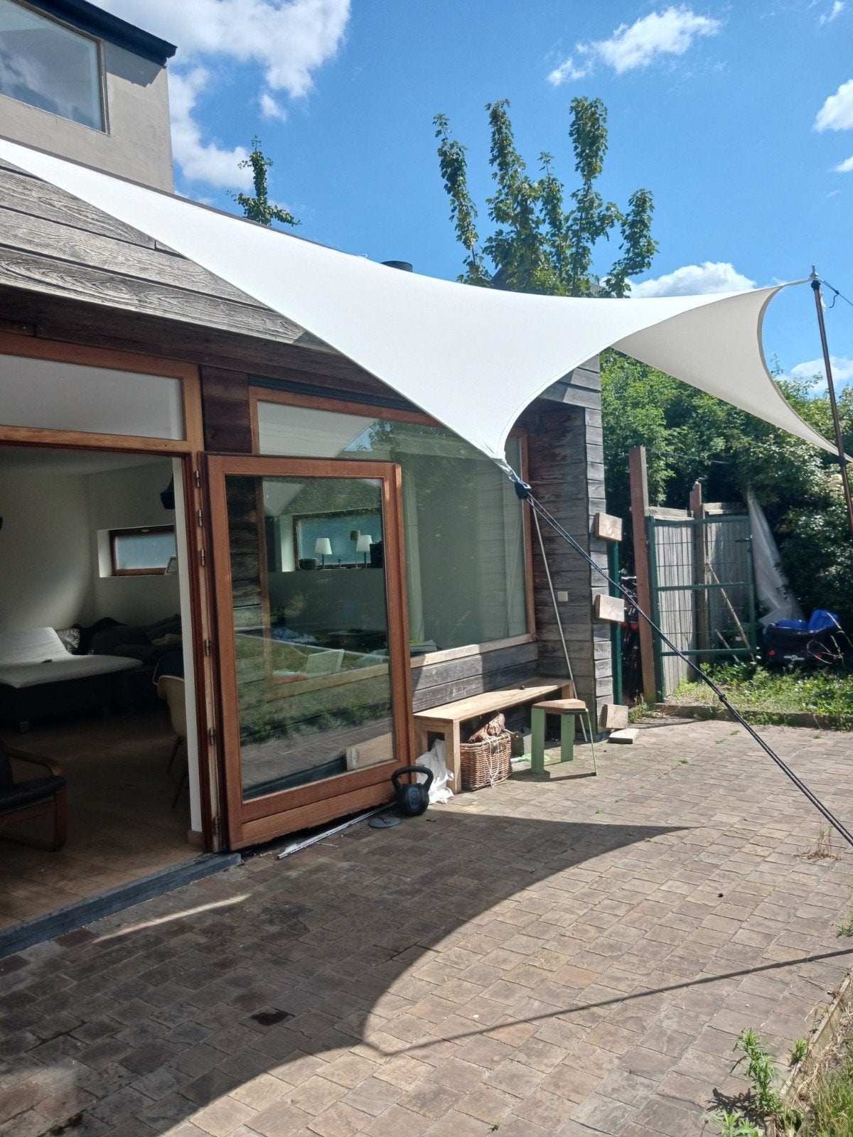 Schaduwzeil strak design, luifel 2,5x5m,nieuw, Enlèvement, Neuf, 250 cm à 450 cm, Écran