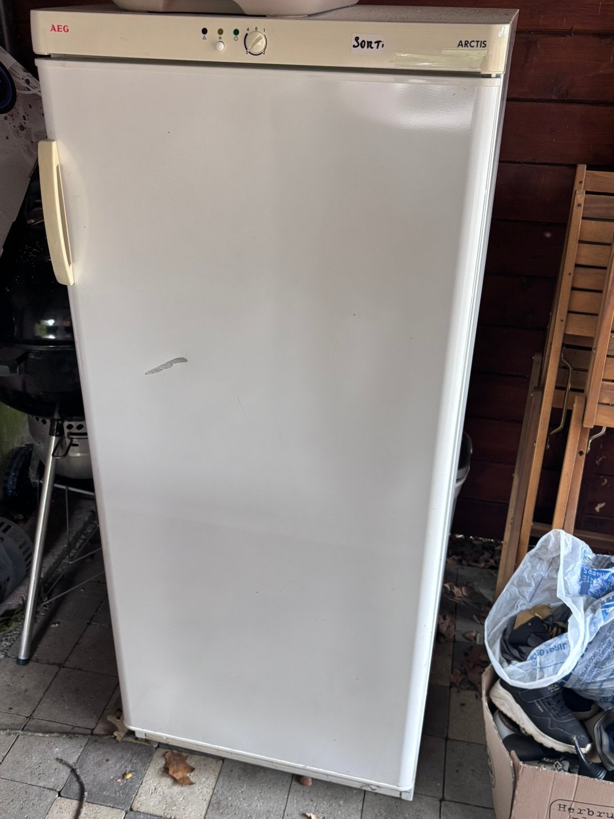 AEG staande diepvries, Elektronische apparatuur, Gebruikt, 120 tot 140 cm, Minder dan 60 cm, Vrijstaand