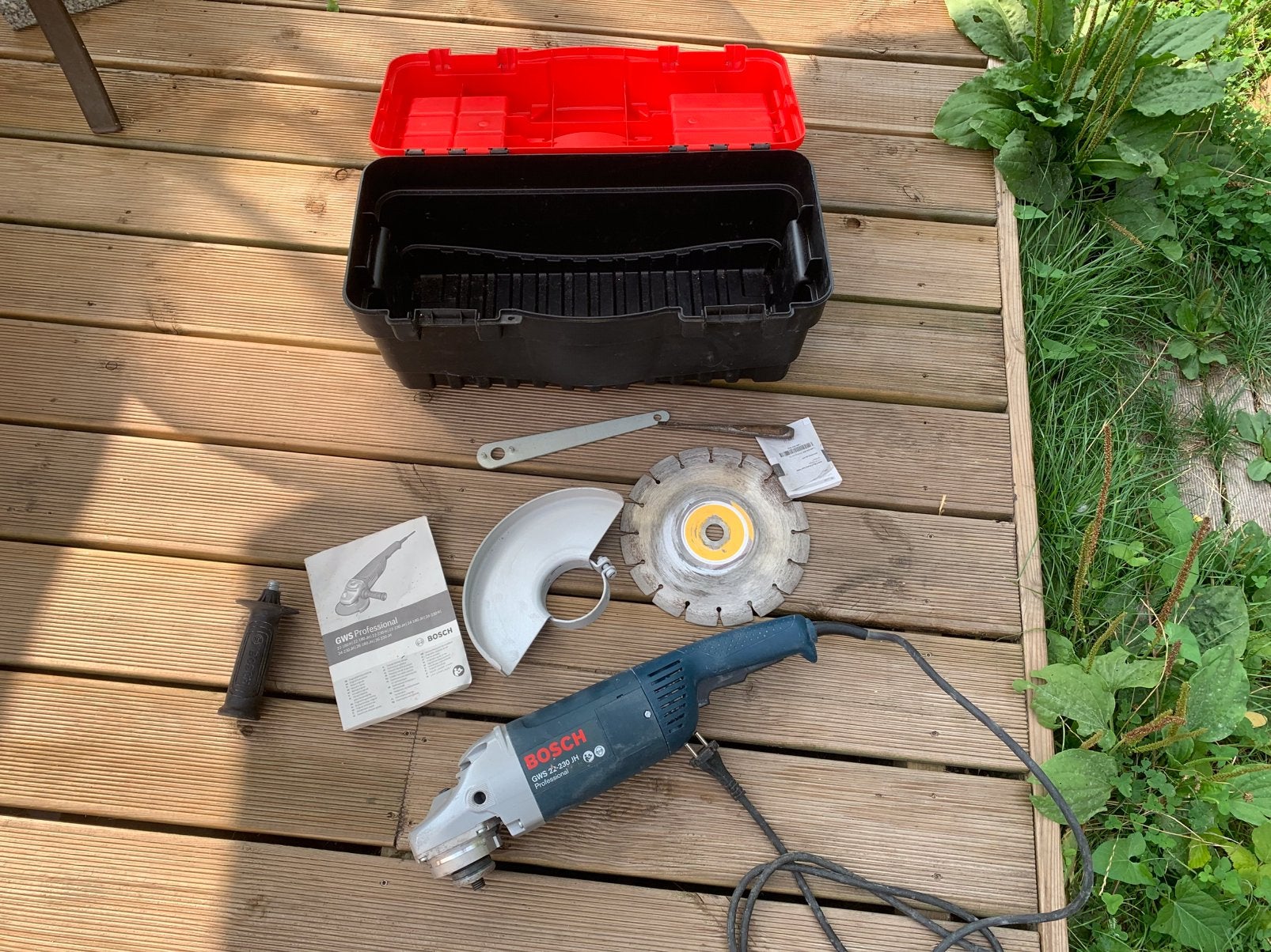 Bosch Pro 230 Slijpmachine, Doe-het-zelf en Bouw, Ophalen, Gebruikt, 1000 watt of meer, Haakse handslijpmachine