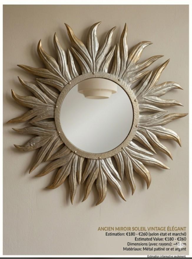 Superbe miroir vintage, Huis en Inrichting, Woonaccessoires | Spiegels, Ophalen