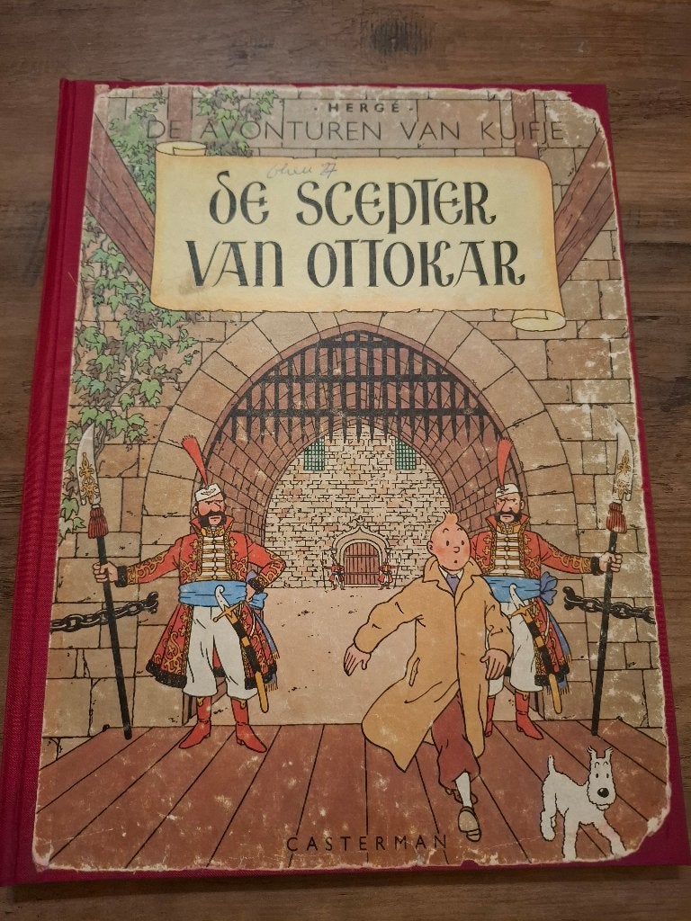 Kuifje De scepter van ottokar, Une BD, Enlèvement, Utilisé, Herge
