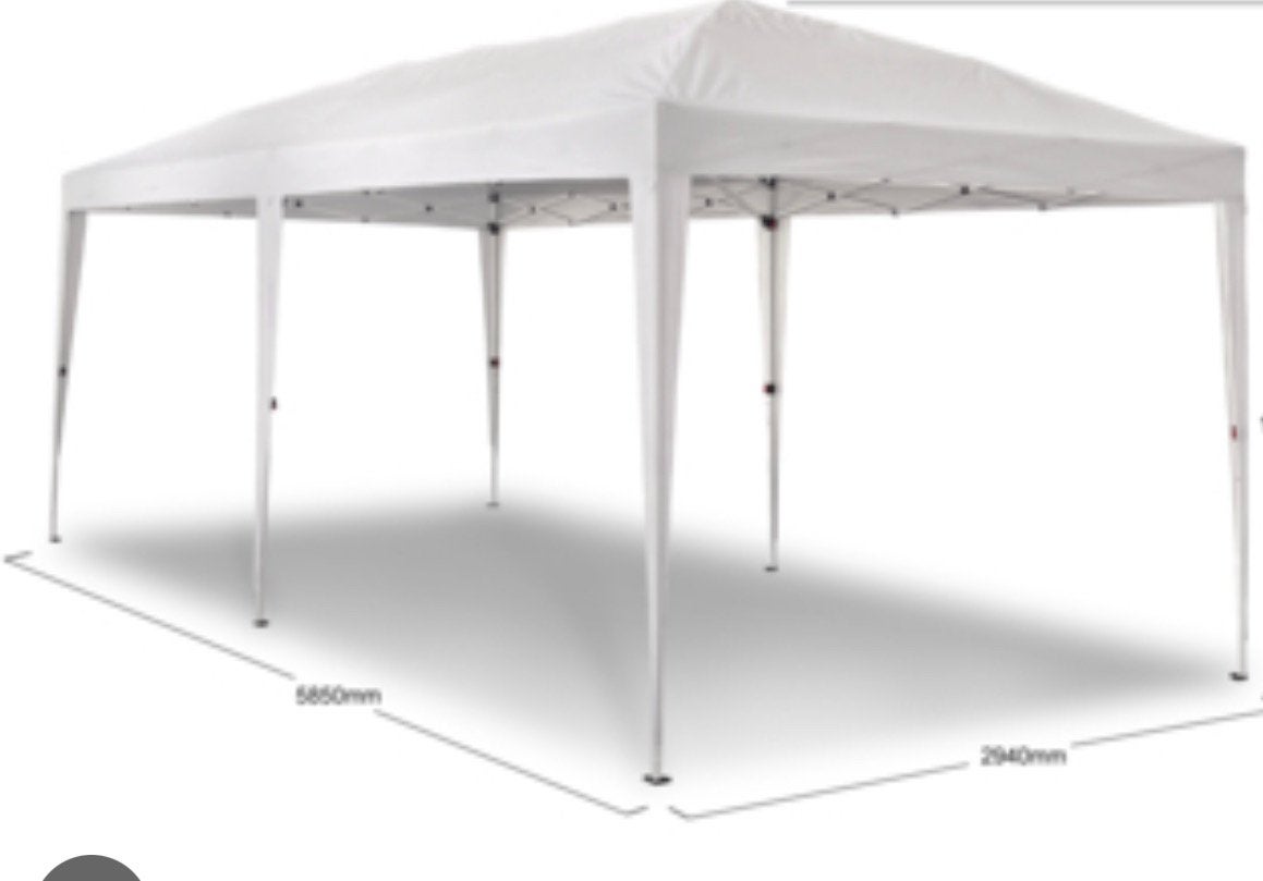 Grote party witte tent 6mx3m zelden gebruikt, Ophalen, Gebruikt, Opvouwbaar, 4 tot 6 meter