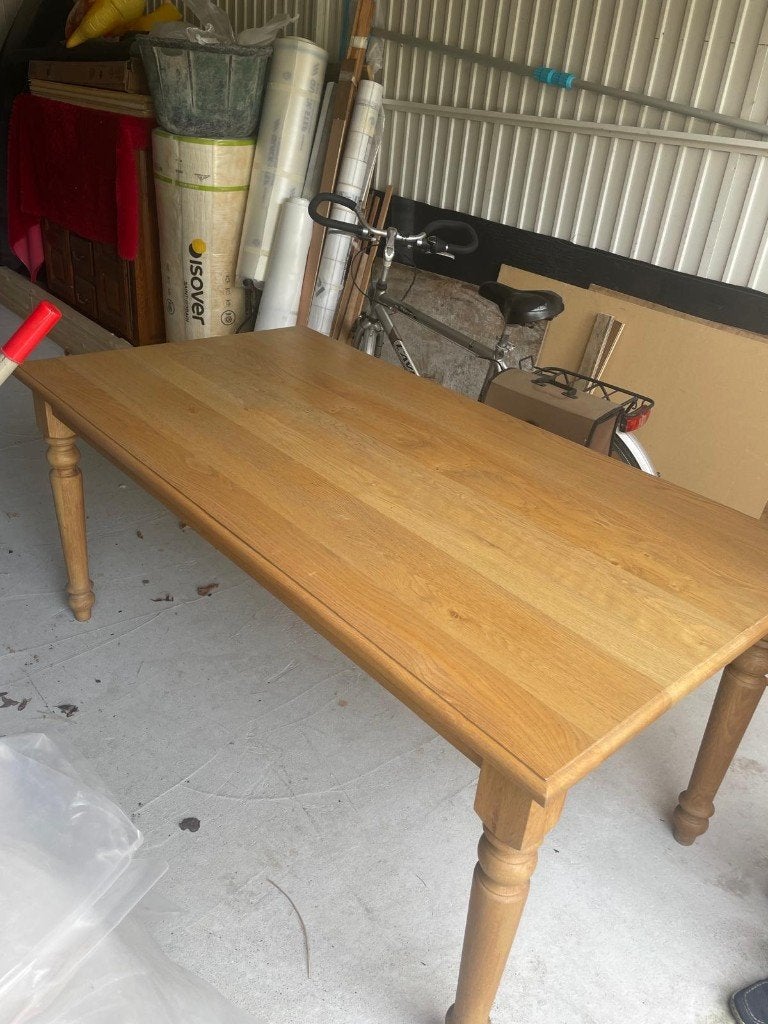 Table en chêne, 150 à 200 cm, Cinq personnes ou plus, Enlèvement, Utilisé