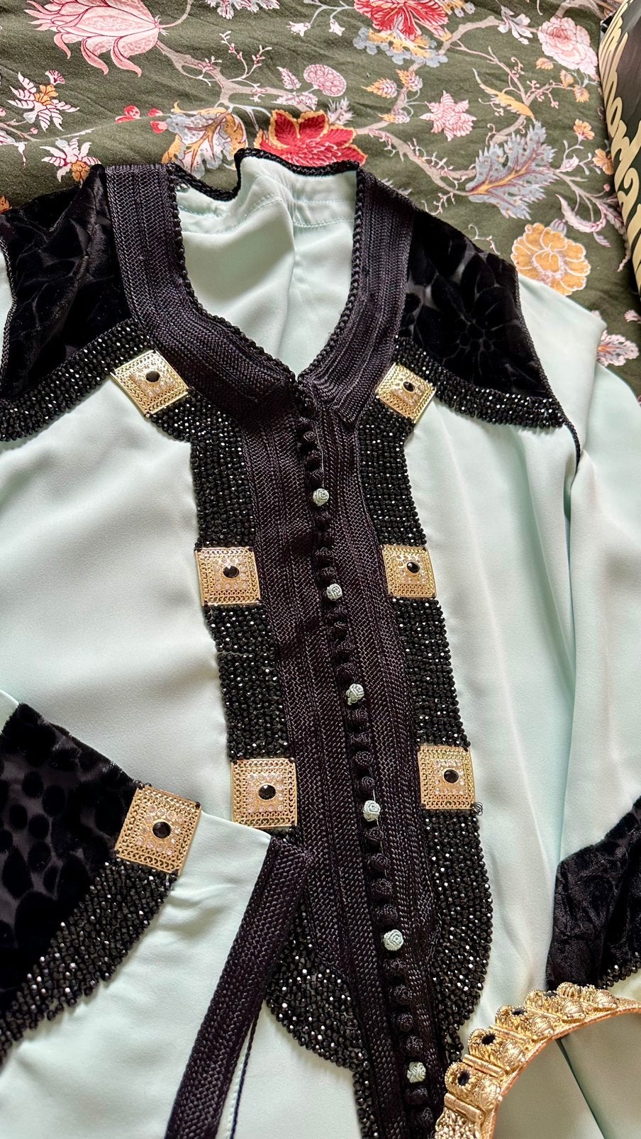 Caftan 1 pièce avec ceinture, Ophalen of Verzenden, Zo goed als nieuw