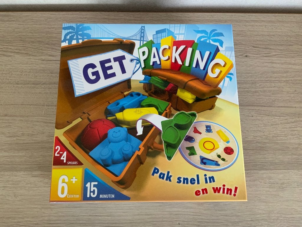 Get Packing 2-4 spelers +6 jaar, Kinderen en Baby's, Speelgoed | Educatief en Creatief, Ophalen, Zo goed als nieuw, Puzzelen