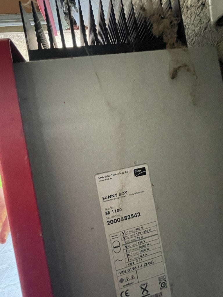 Onduleur sunny boy sb1100, Doe-het-zelf en Bouw, Zonnepanelen en Toebehoren, Ophalen, Gebruikt, Overige typen, 200 wattpiek of meer