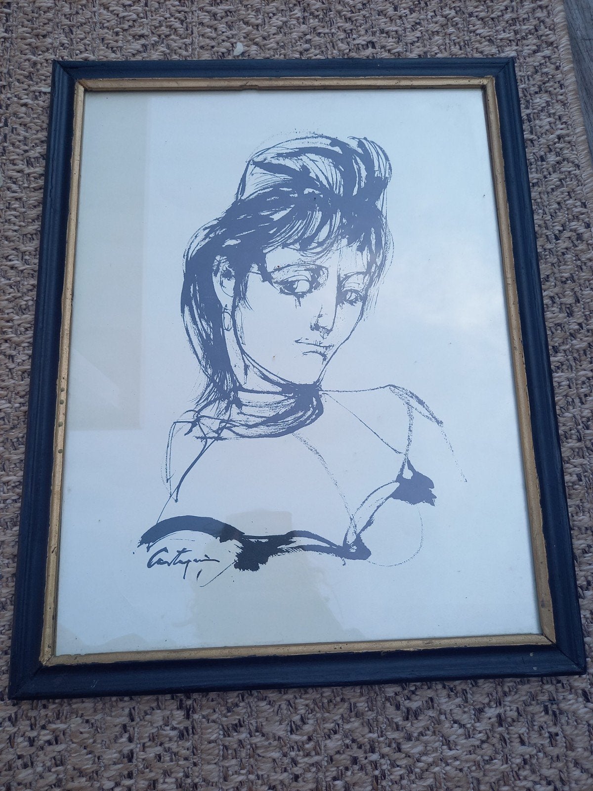 Prachtige Vintage Litho 'Tango' – Juan Carlos Castagnino, Antiek en Kunst, Ophalen of Verzenden, Prent, Gesigneerd