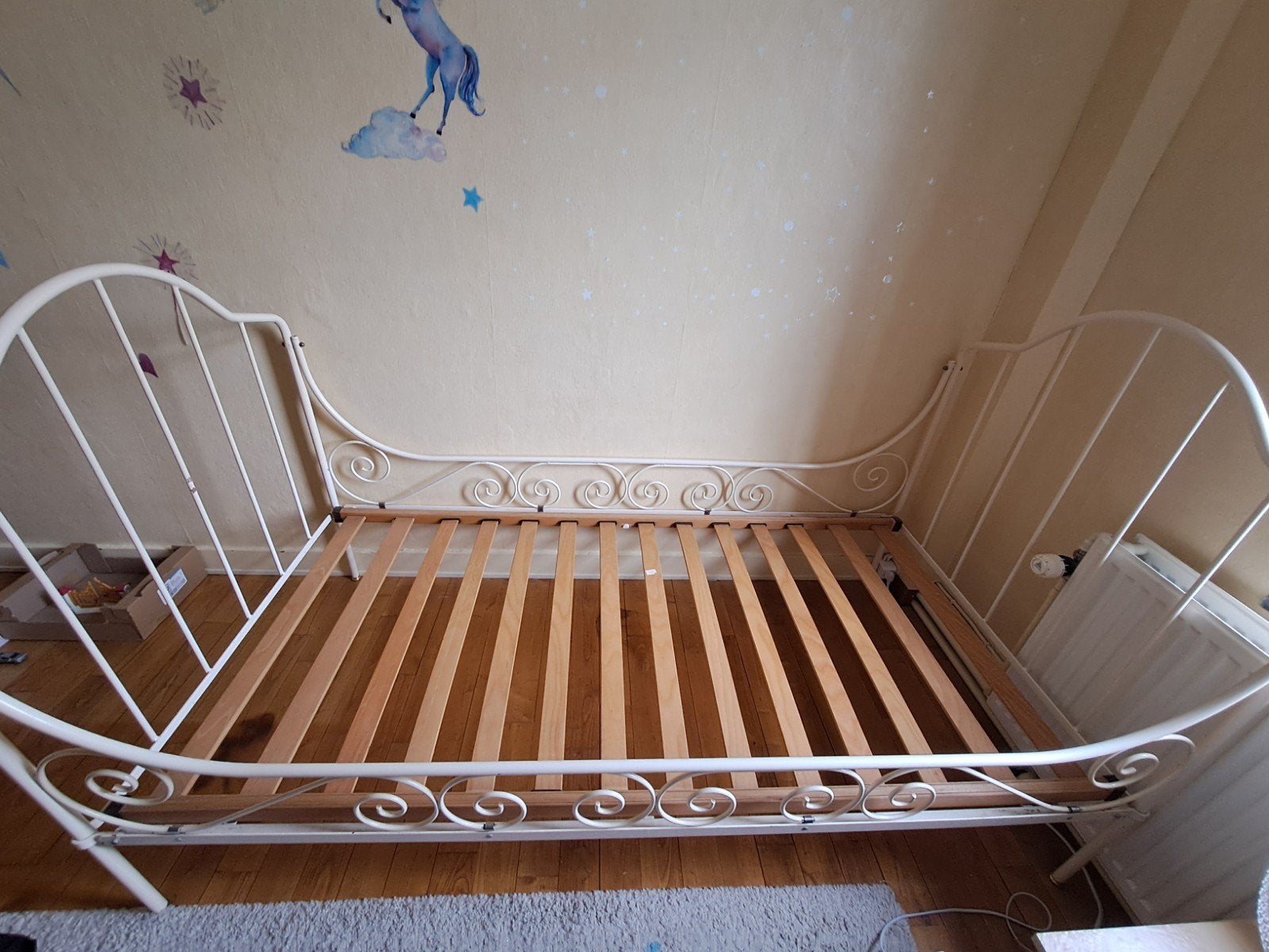 Cadre de lit (90 x 200 cm) avec matelas!, Matelas, Enlèvement, 180 cm ou plus, 85 à 100 cm