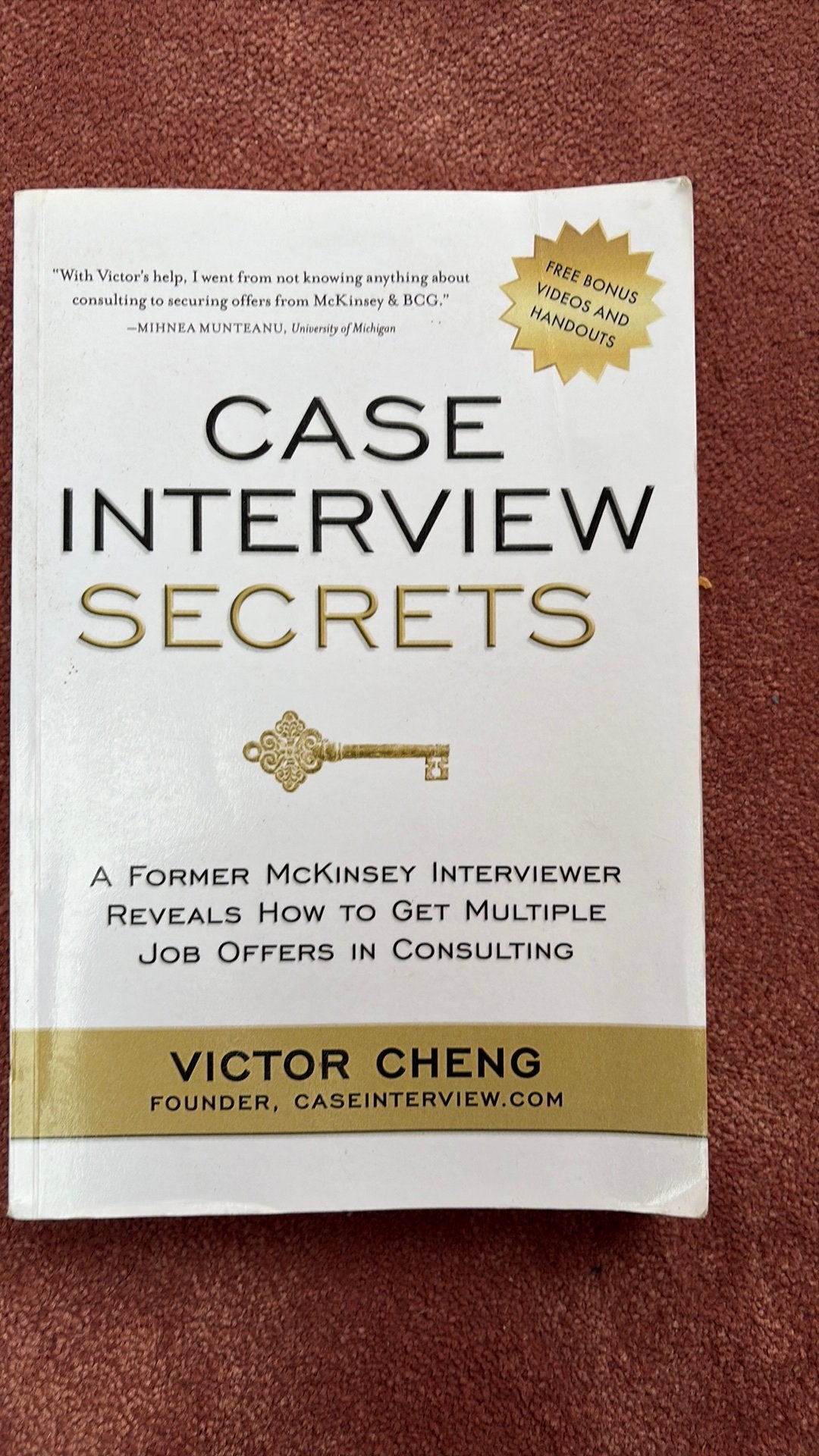 Case interview secrets, Livres, Enlèvement, Comme neuf
