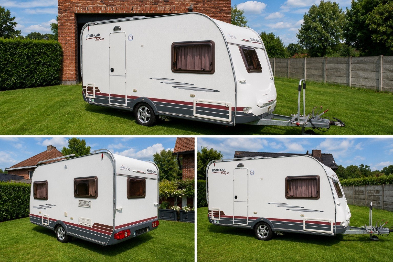 Compacte caravan home-car - Bouwjaar 2003- moover + voortent, Bedrijf, Fietsenrek, Home-car