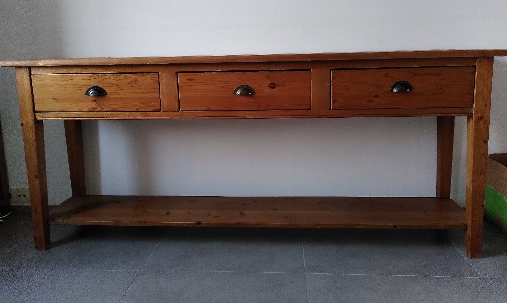 Side table, Huis en Inrichting, Ophalen, Gebruikt, Eik, Eikenhout