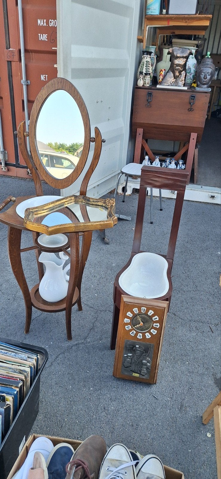lot enorme de belle brocante container plein, Enlèvement