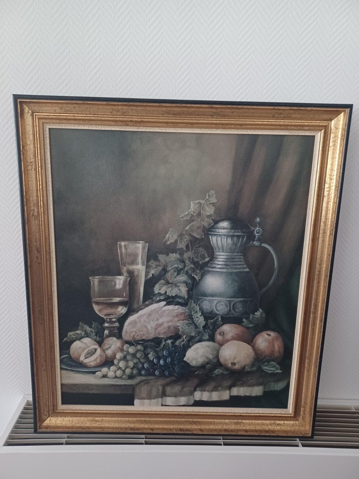 Olieverfschilderij stil leven: J.P Speier, Antiek en Kunst, Ophalen, Doek