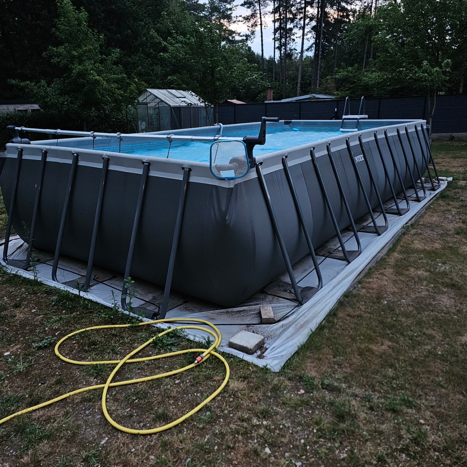 intex zwembad 7m32 x 3m66 x 1m32, 300 cm of meer, Zo goed als nieuw, Rechthoekig, Ophalen