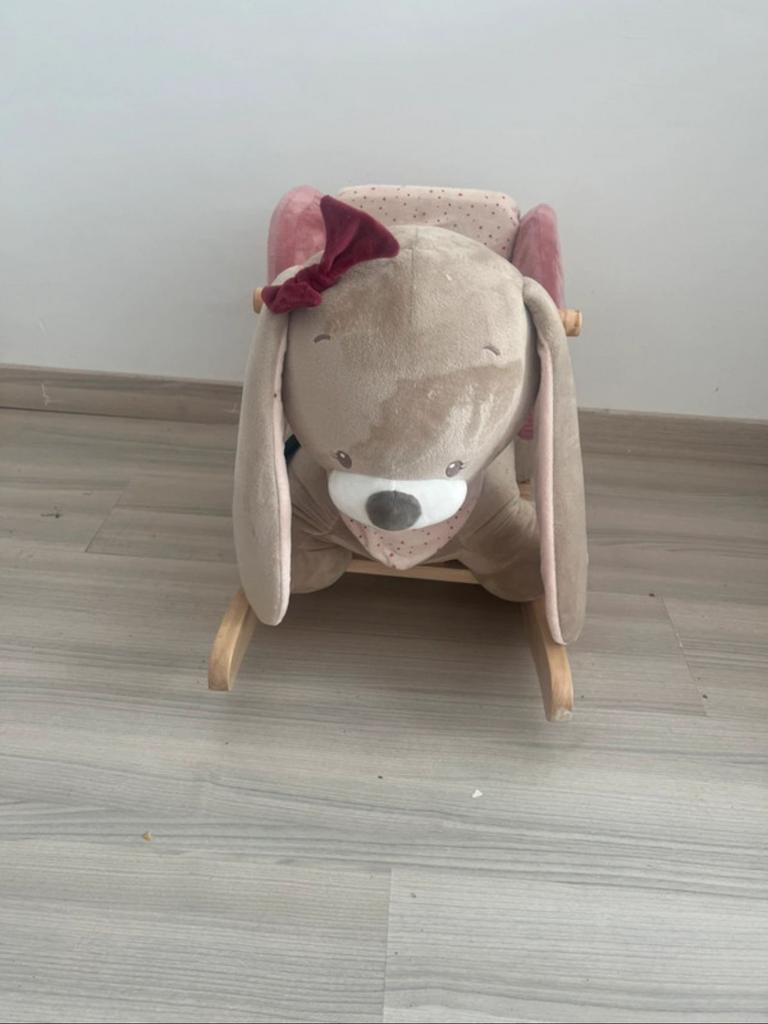 Nattou bascule lapin Nina 10-36 mois, Enfants & Bébés, Enlèvement ou Envoi, Comme neuf