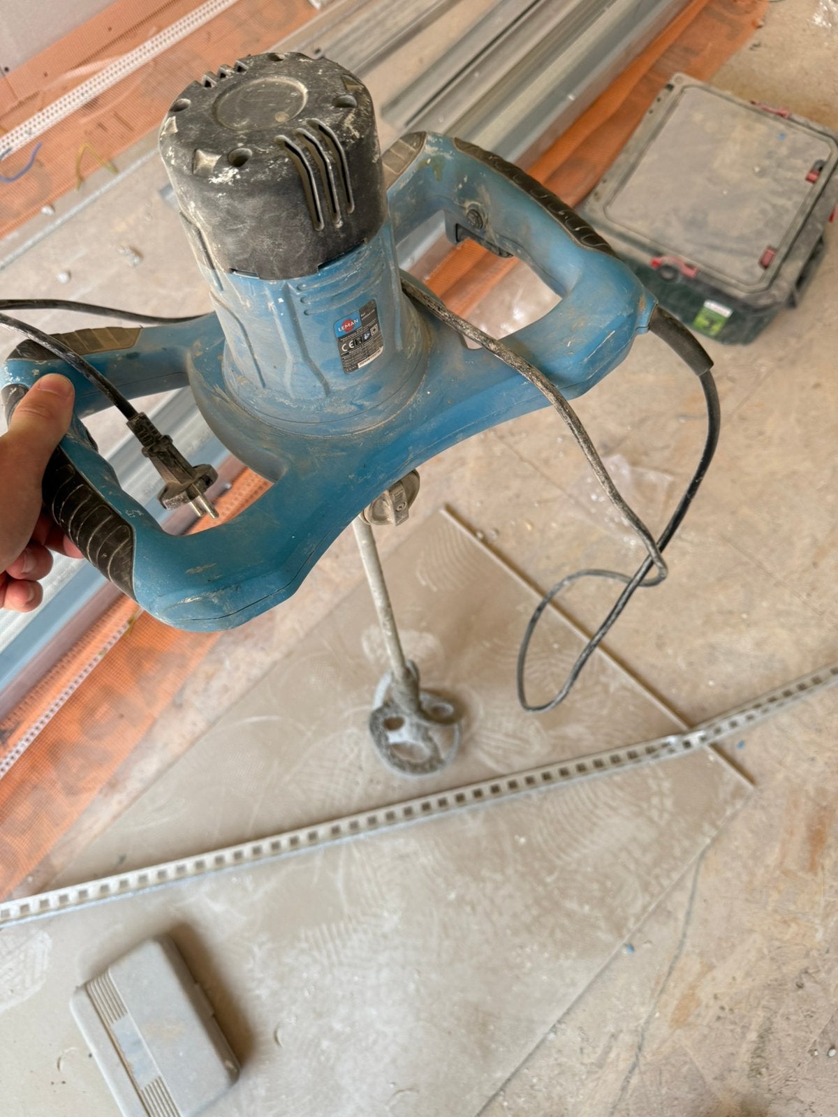 Mixer cement 1300w, Ophalen, Zo goed als nieuw