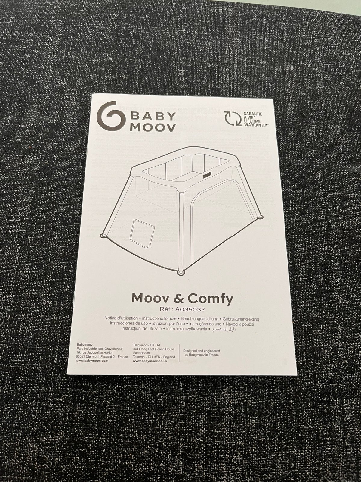 Bébé Moov, Enfants & Bébés, Enlèvement, Comme neuf, Lit de voyage