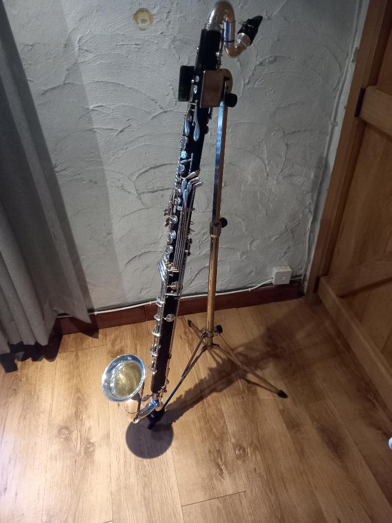Basklarinet Buffet Crampon Prestige BC1193-2-0, Muziek en Instrumenten, Blaasinstrumenten | Klarinetten, Zo goed als nieuw, Met koffer