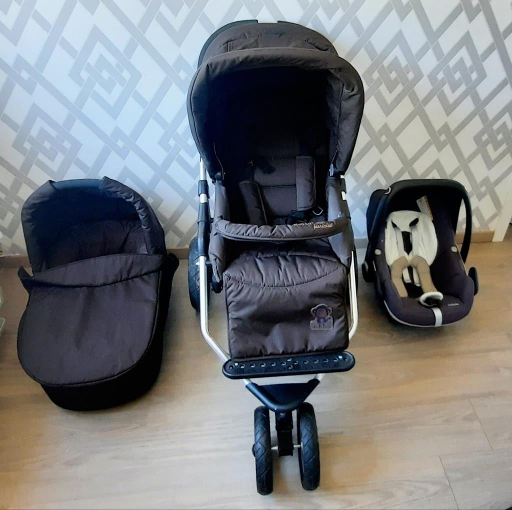 Pericles Evolution 3 in 1, Kinderen en Baby's, Ophalen, Kinderwagen, Overige merken, Verstelbare duwstang