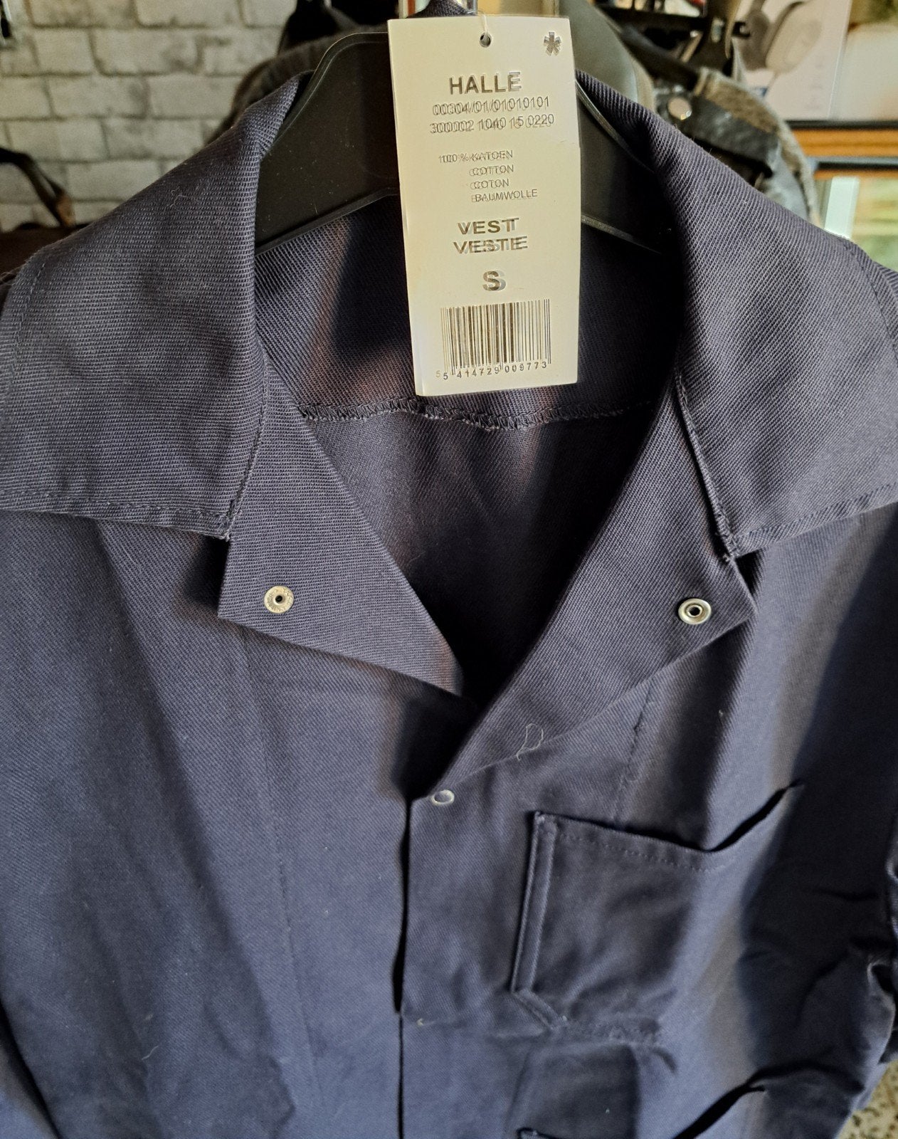 Veste de travail, Enlèvement