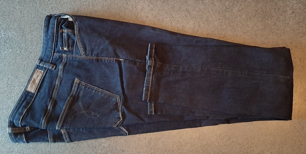 Te koop: Mooie jeans van "Esprit organic" 33W/32l., Kleding | Dames, Spijkerbroeken en Jeans, Esprit, Ophalen, Gedragen, Blauw