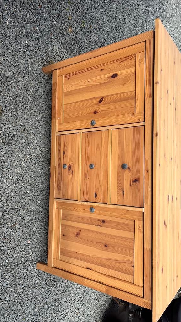 Dennen dressoir kast 20€, Huis en Inrichting, Ophalen, Gebruikt, 150 tot 200 cm, 3 of 4 laden