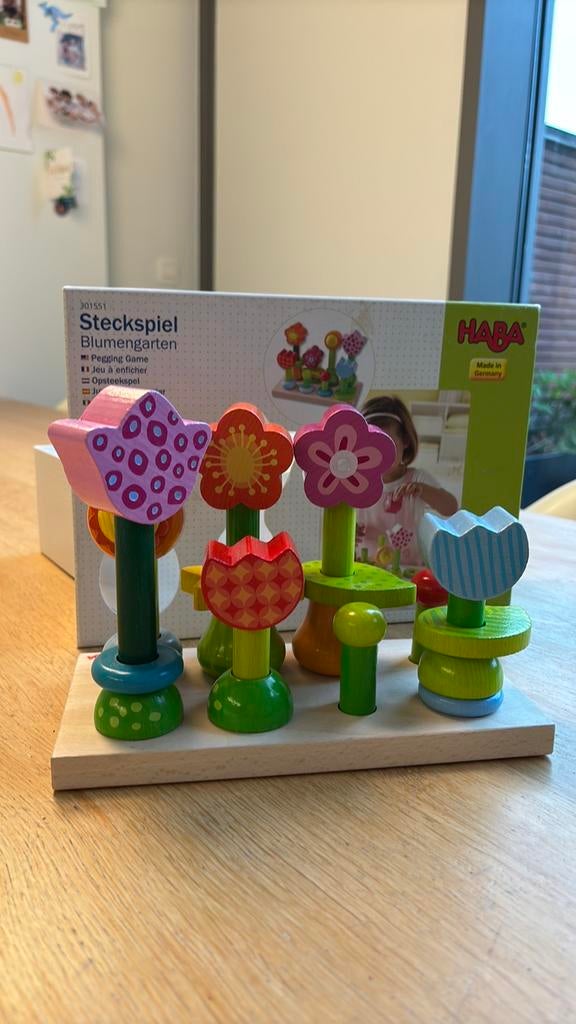 Haba opsteekspel bloemen, Ophalen, Zo goed als nieuw