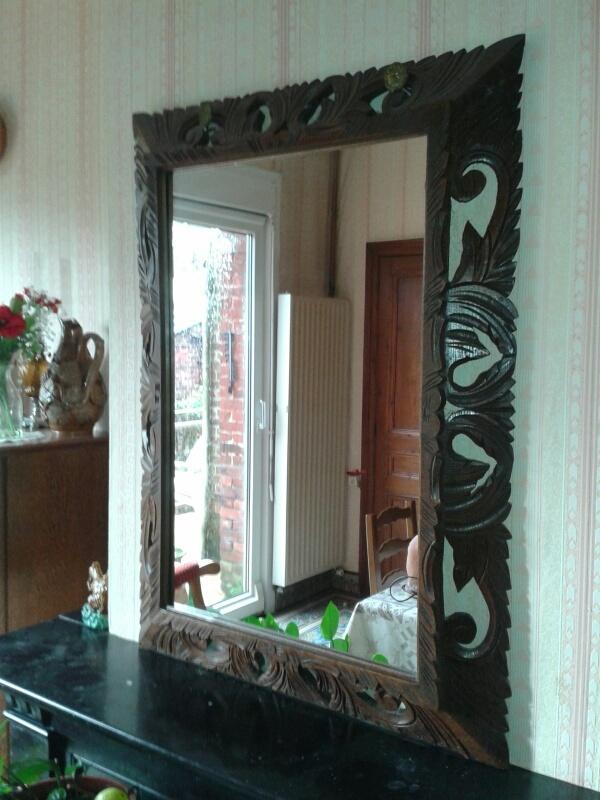Ancien miroir bois sculpté, Enlèvement