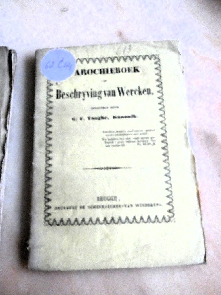 Parochieboek of beschryving van Wercken 1860, Antiek en Kunst, Ophalen of Verzenden