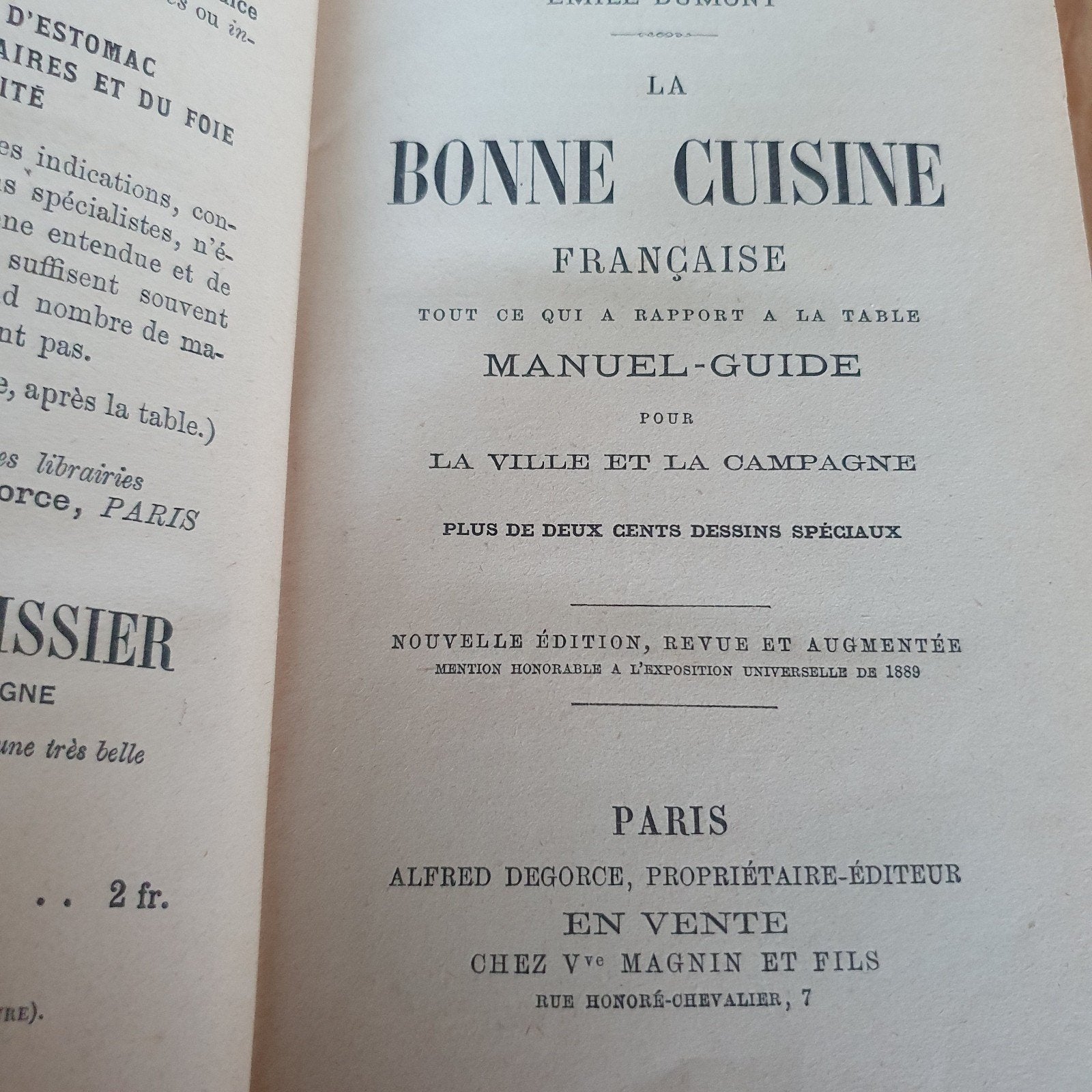 oude kookboeken, Boeken, Kookboeken, Overige typen, Dubois et Bernard, Ophalen of Verzenden, Frankrijk