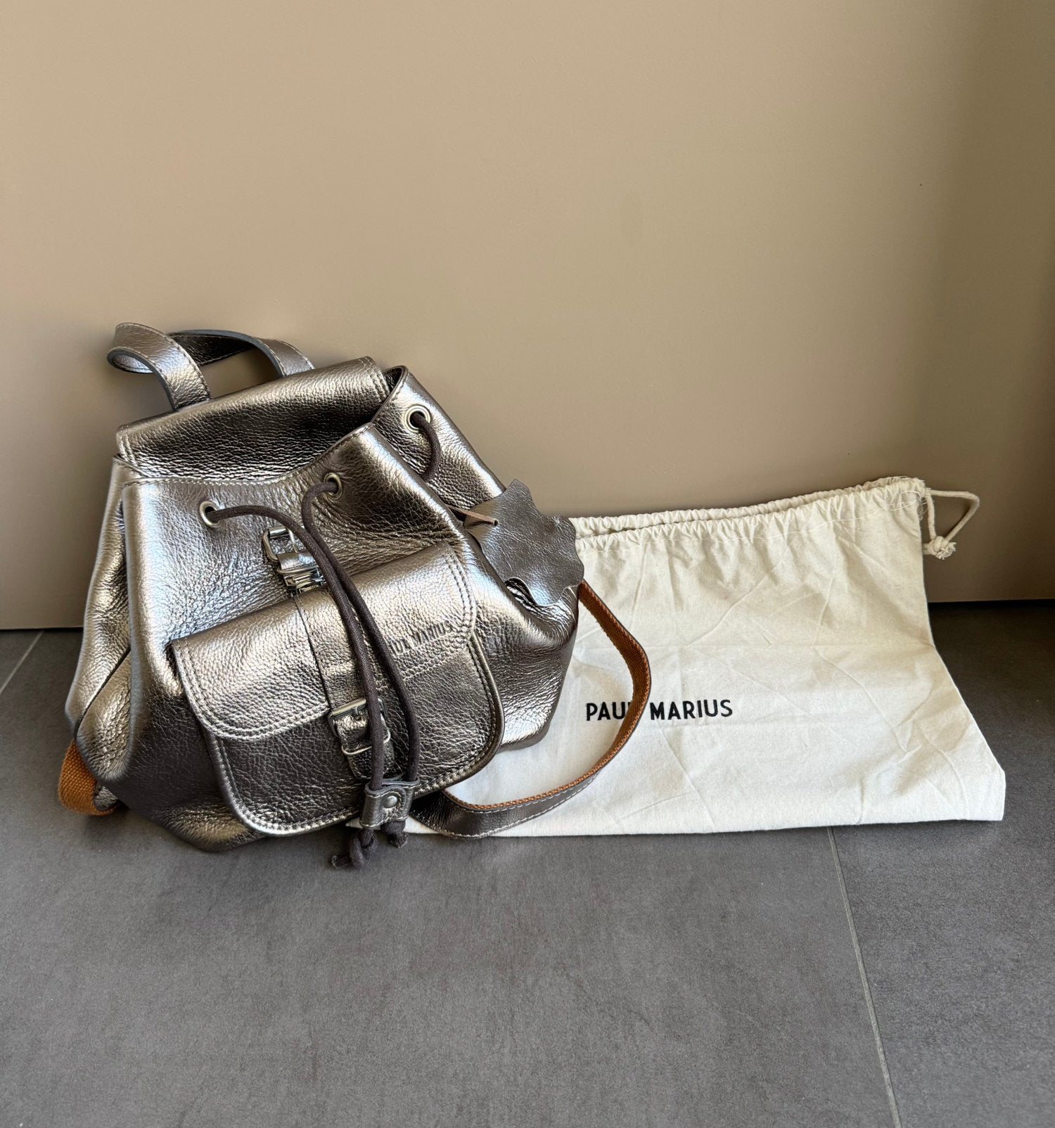 Sac à dos marron glacé Paul Marius, Enlèvement, Neuf, Brun, Autres types