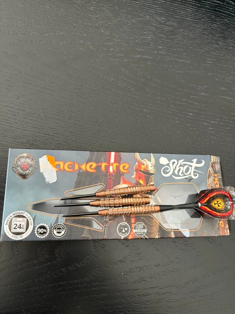 Shot Future Knights Hachette Darts, Sport en Fitness, Ophalen of Verzenden, Pijlen