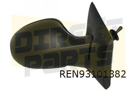 Renault Twingo (3/08-8/14) spiegel Rechts zwart MQ+ 77010673, Neuf, Volkswagen, -, -